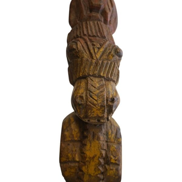 Hand-carved Wooden Primitive Horse Figurine - Image 23