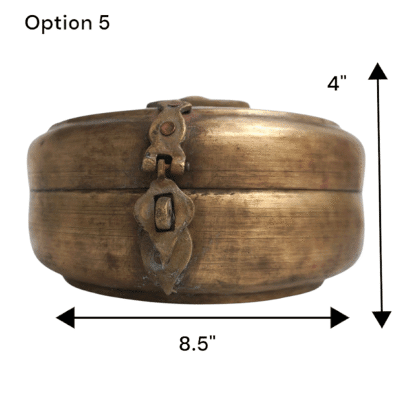 Vintage Brass Katordan Chapati Warmer Box - Image 23