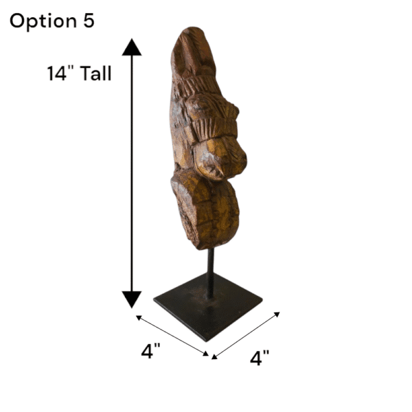 Hand-carved Wooden Primitive Horse Figurine - Image 25