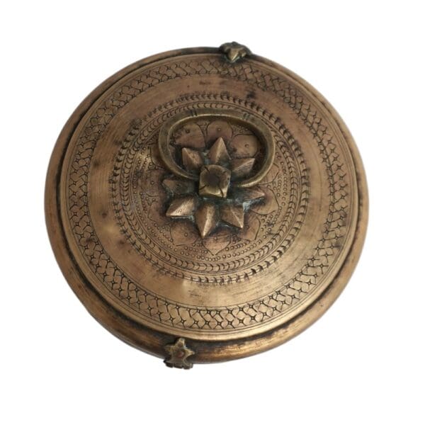 Vintage Brass Katordan Chapati Warmer Box - Image 25
