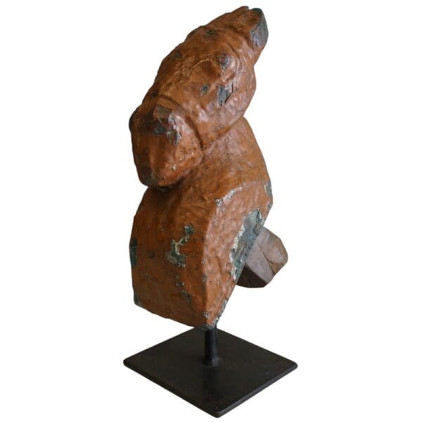Hand-carved Wooden Primitive Horse Figurine - Image 28