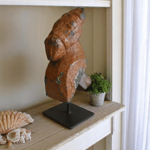 Hand-carved Wooden Primitive Horse Figurine - Image 26