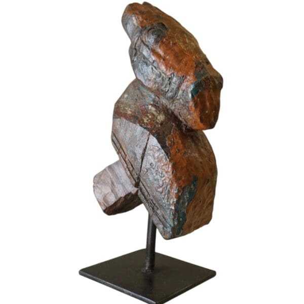 Hand-carved Wooden Primitive Horse Figurine - Image 27