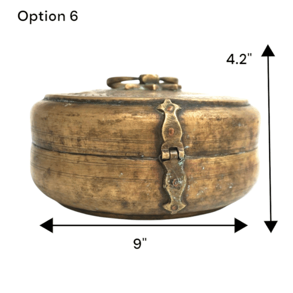 Vintage Brass Katordan Chapati Warmer Box - Image 27