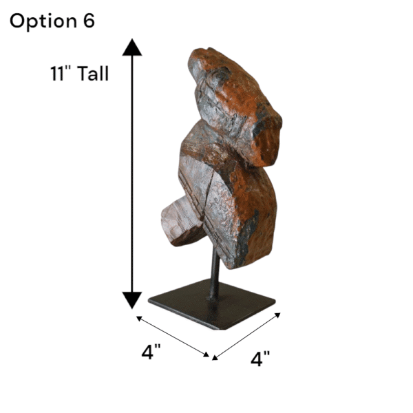 Hand-carved Wooden Primitive Horse Figurine - Image 30