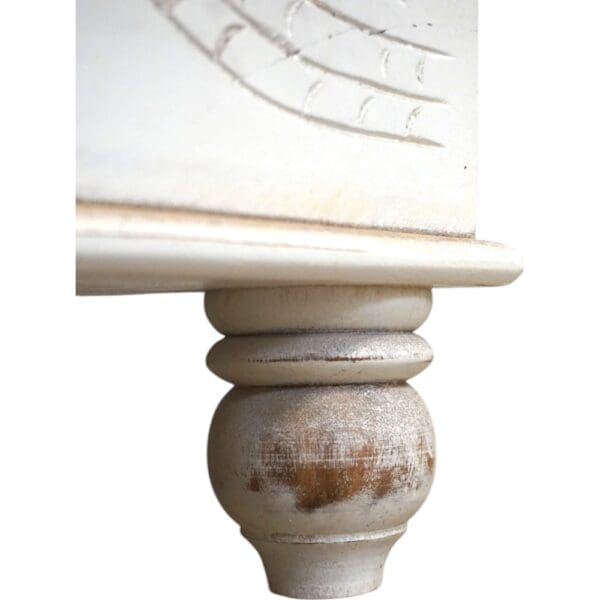 White Trunk Hand-carved Unique Storage Solution - Image 8