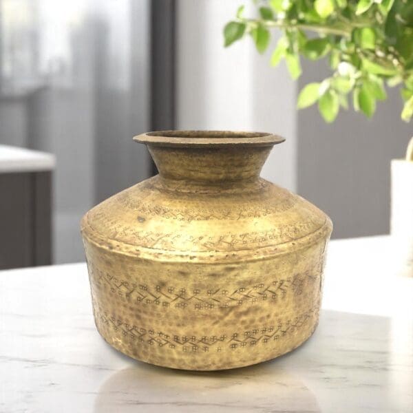 Vintage Brass Pot - Image 7