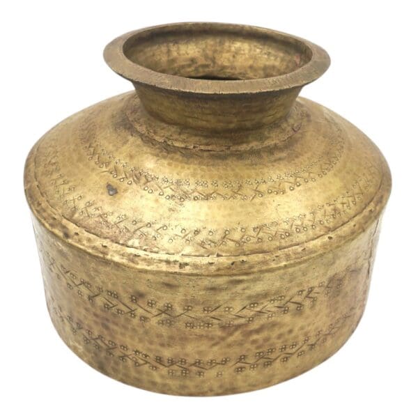 Vintage Brass Pot - Image 3