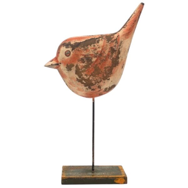 Reclaimed Wood Bird Hand-carved Decor Accent - Image 4