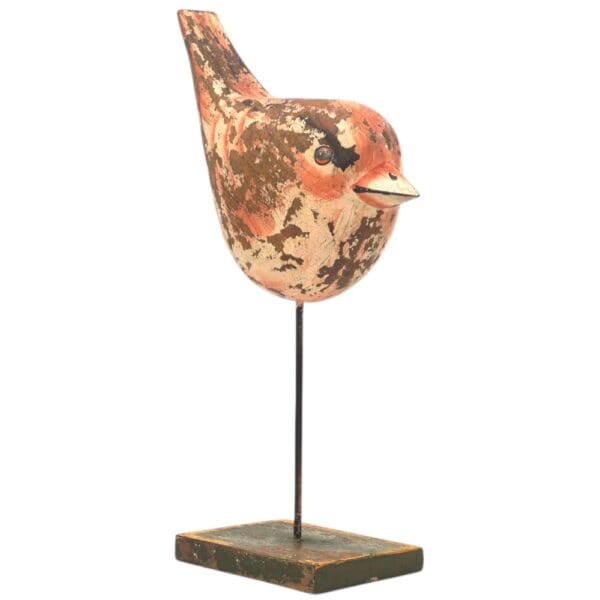 Reclaimed Wood Bird Hand-carved Decor Accent - Image 2