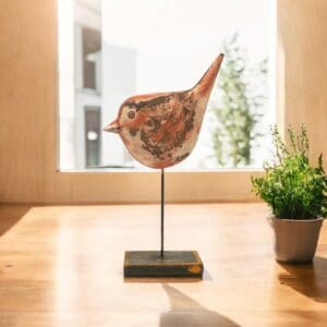 Reclaimed Wood Bird Hand-carved Decor Accent
