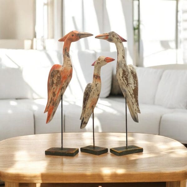 Reclaimed Wood Bird Hand-carved Decor Accent - Image 10
