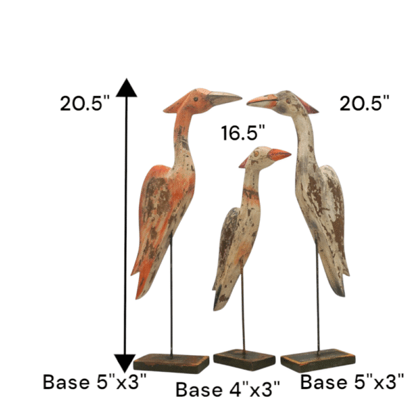 Reclaimed Wood Bird Hand-carved Decor Accent - Image 14