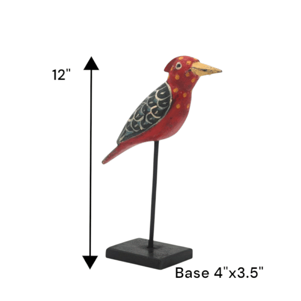 Reclaimed Wood Bird Hand-carved Decor Accent - Image 9