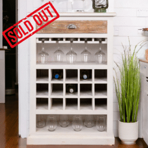 Hand-crafted Coastal Bar Cabinet